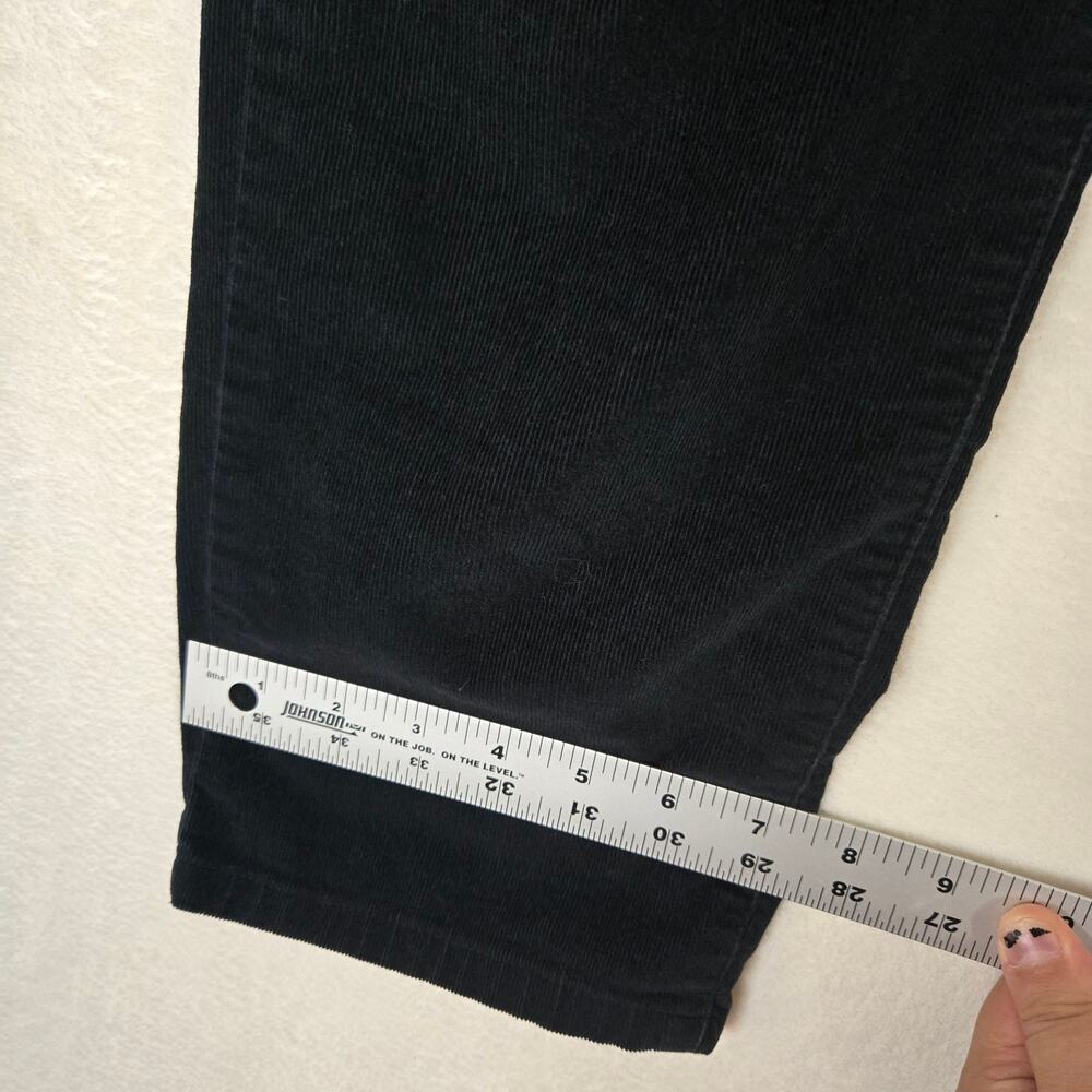 J. Jill Corduroy Pants Straight Leg Womens 14 Petite Black 0725 - Picture 8 of 10